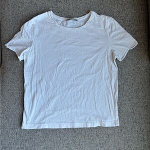 Classic White Women's Cropped Top